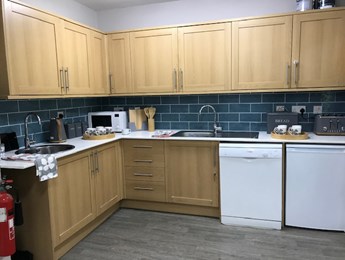 A household kitchenette at our care home in Fairfield, Bedworth