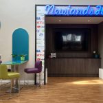 The TV and seating area in the Hub at Newlands