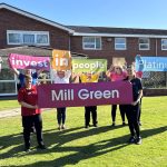 Mill Green celebrating WCS's Investors in People Platinum award