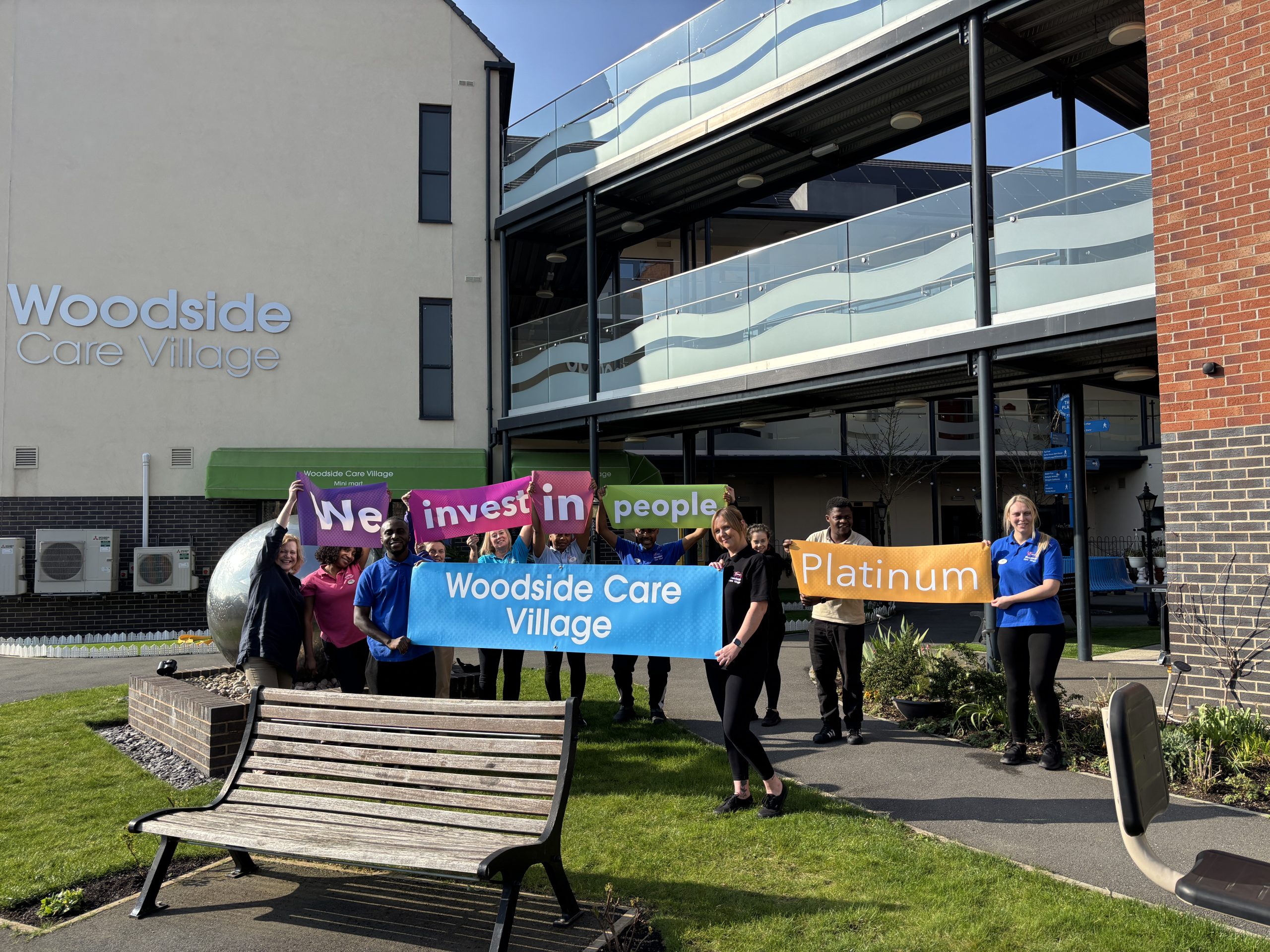 WCV celebrating WCS's Investors in People Platinum award