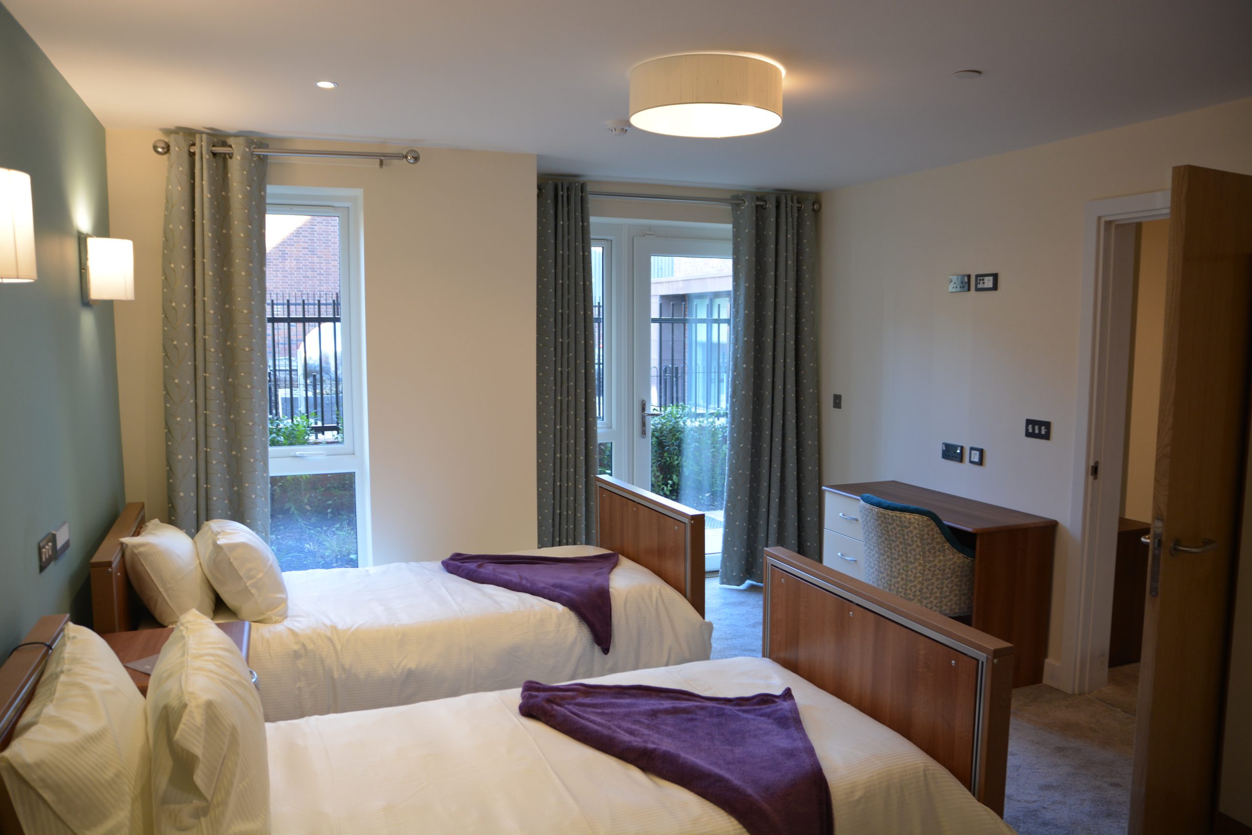 A typical double apartment at Castle Brook for loved ones who want to live together