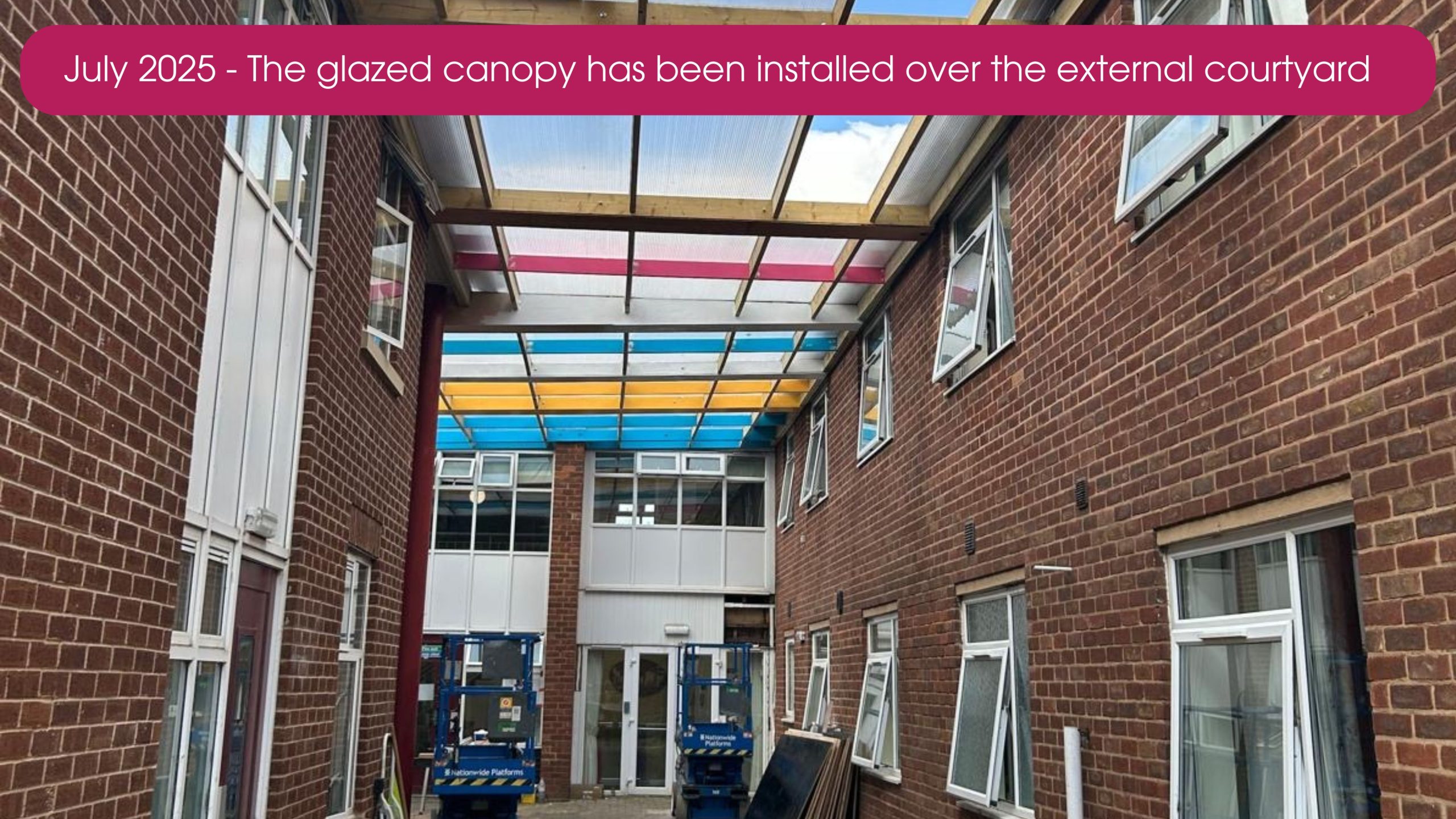 The glazed canopy at Fairfield